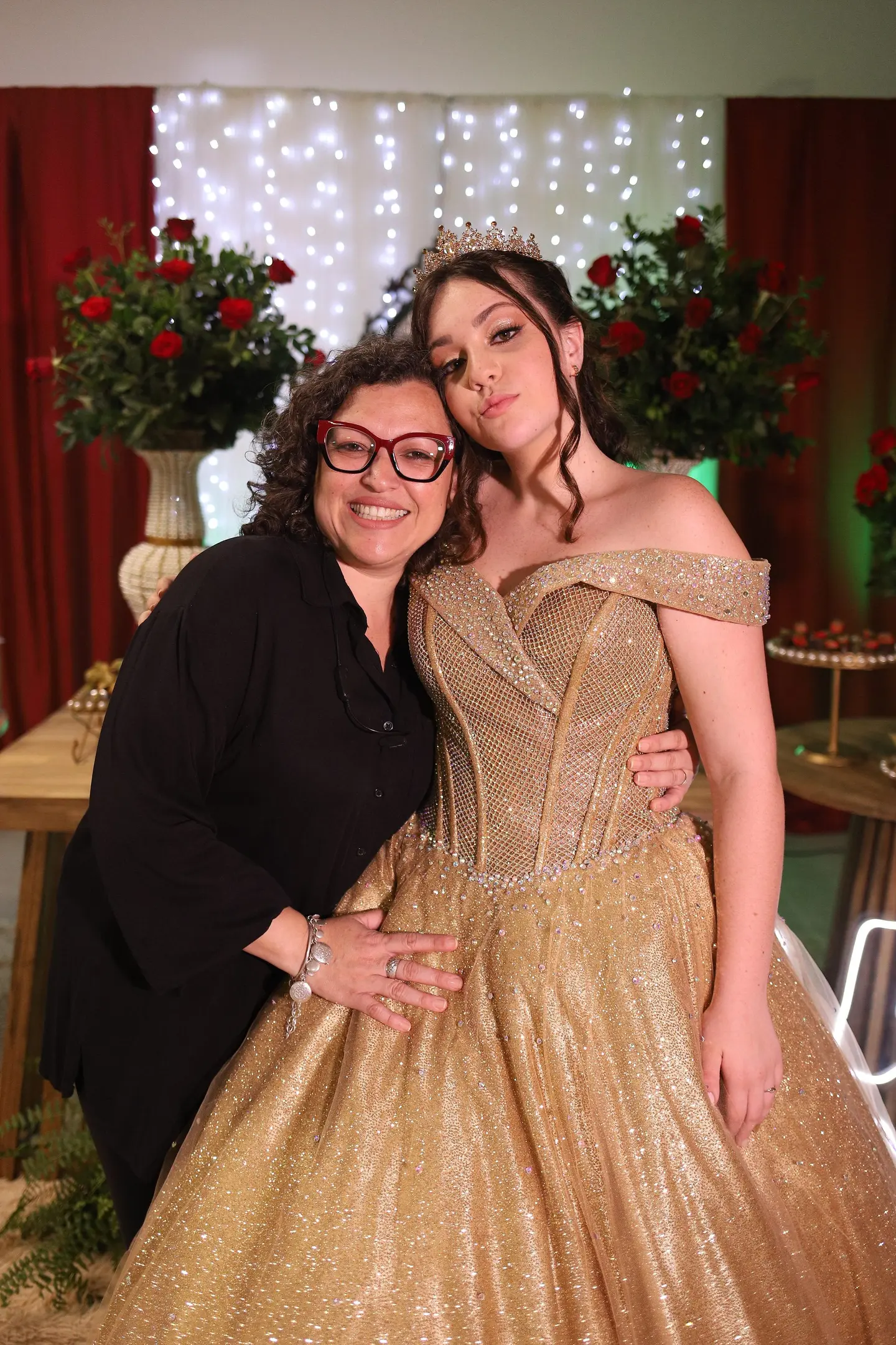 Evento elegante com decoração floral